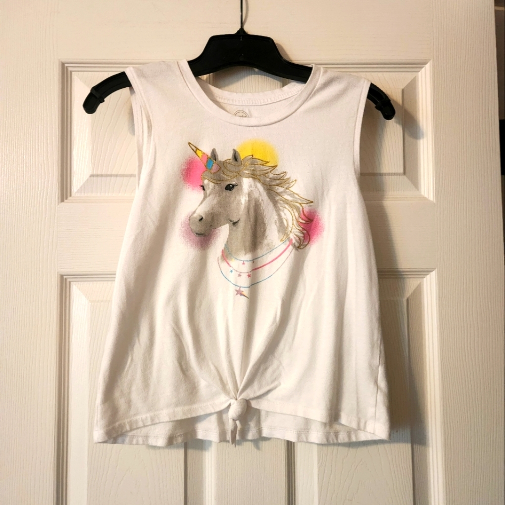 Girls Unicorn Tank Top Size XXL (18)